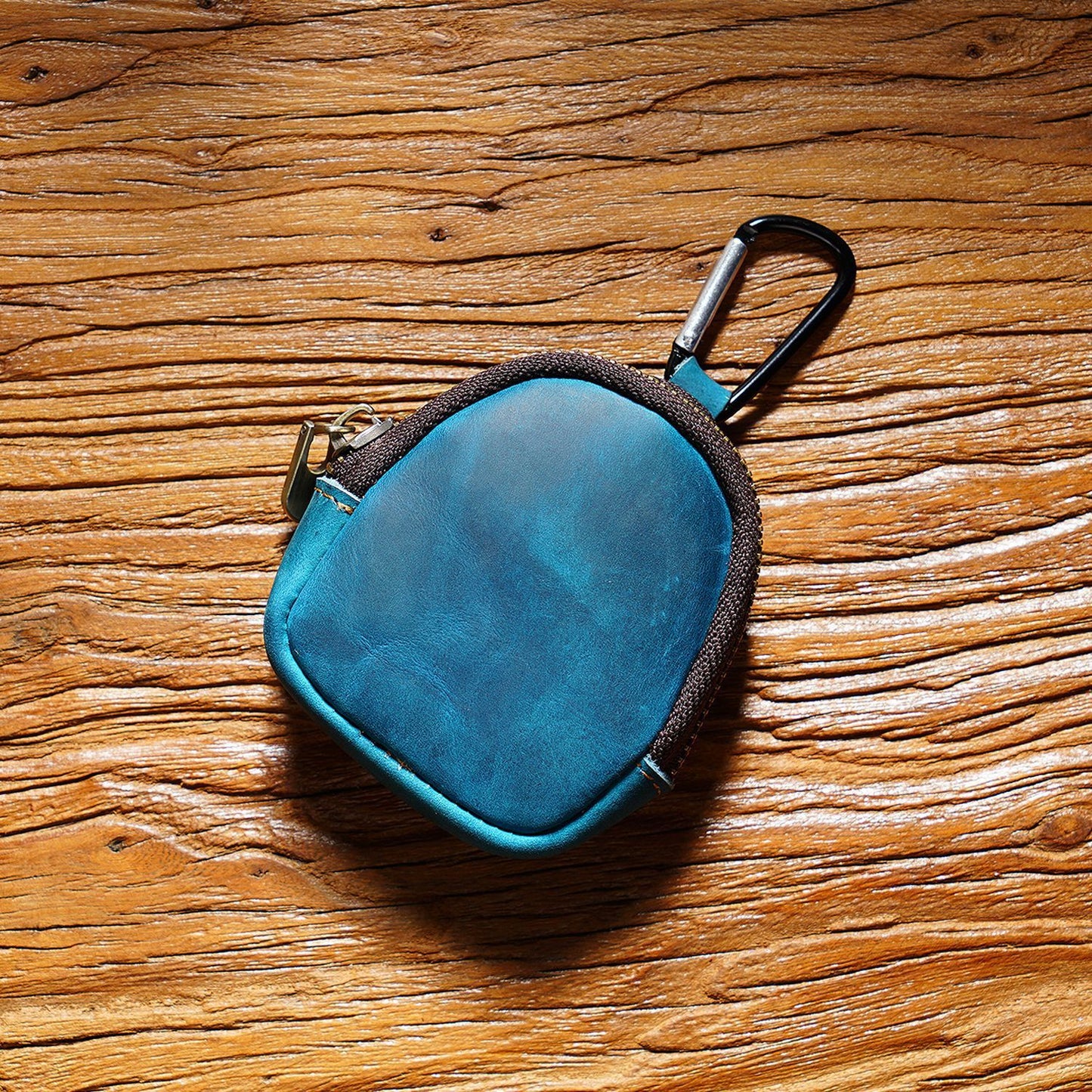 Cowhide Small Wallet Zipper Shell