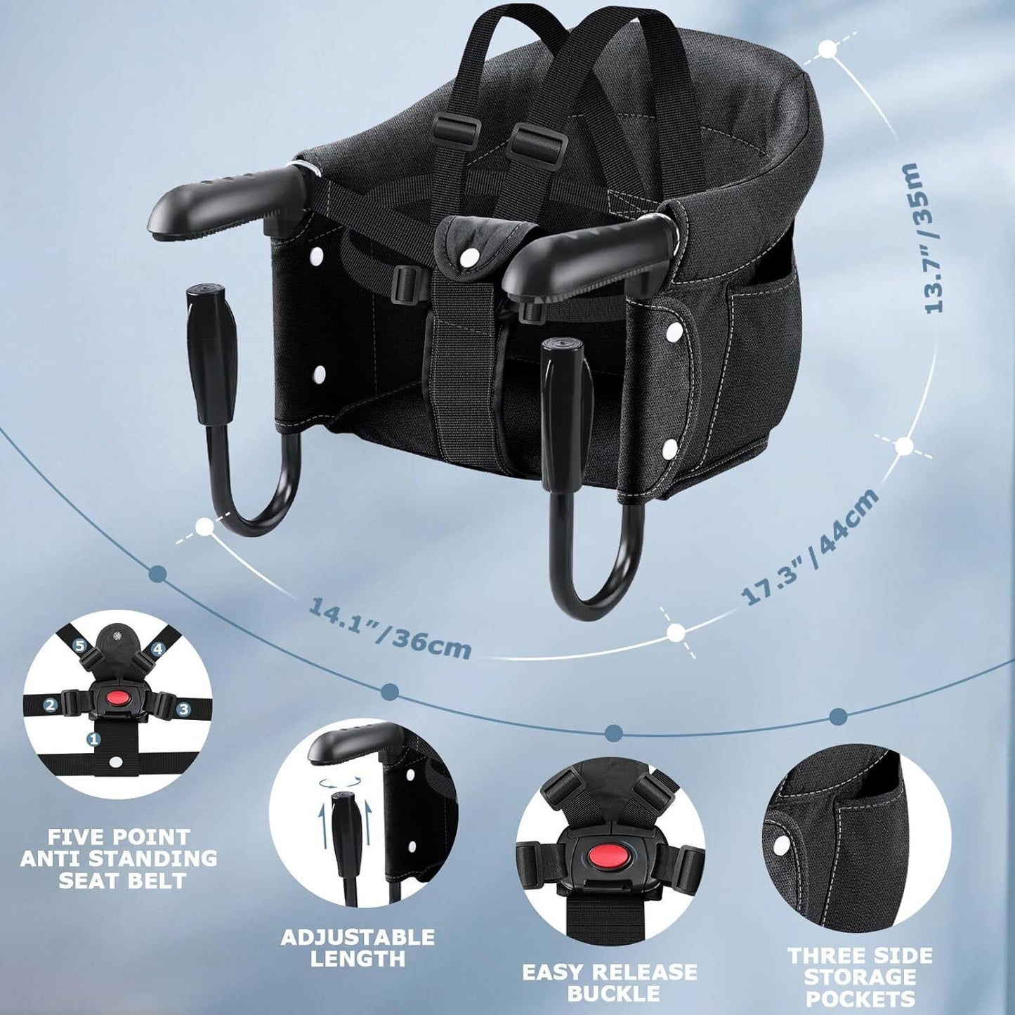 Baby Chair Hook Portable Chair for Travel Foldable Travel for Babies Eating US