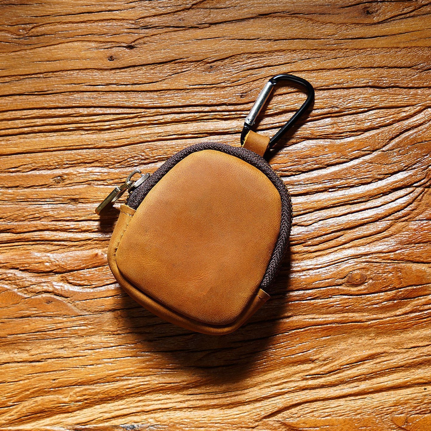 Cowhide Small Wallet Zipper Shell