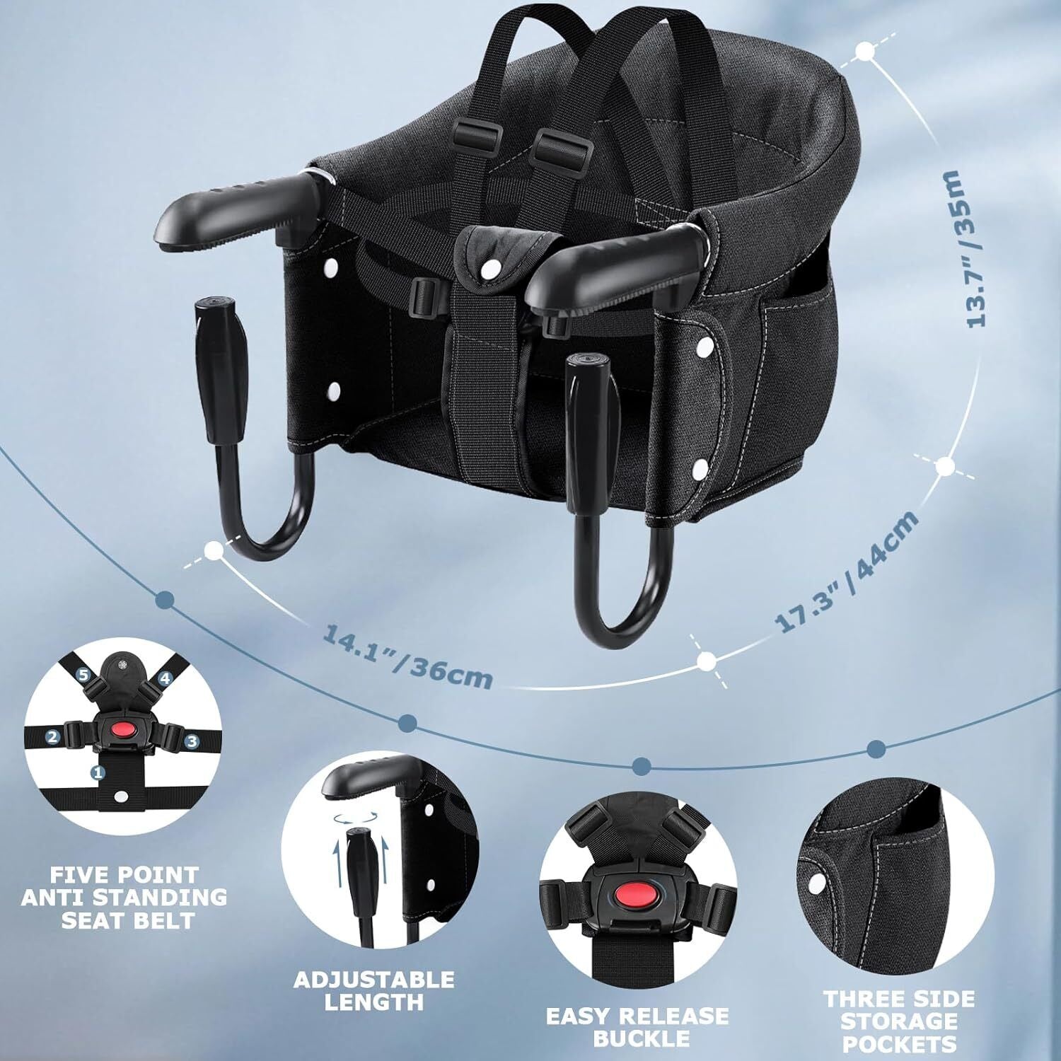 Baby Chair Hook Portable Chair for Travel Foldable Travel for Babies Eating US