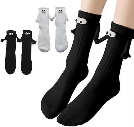 Magnetic Love Socks - 2 Pairs of Funny Couple Socks for Valentine's Day Gifts!