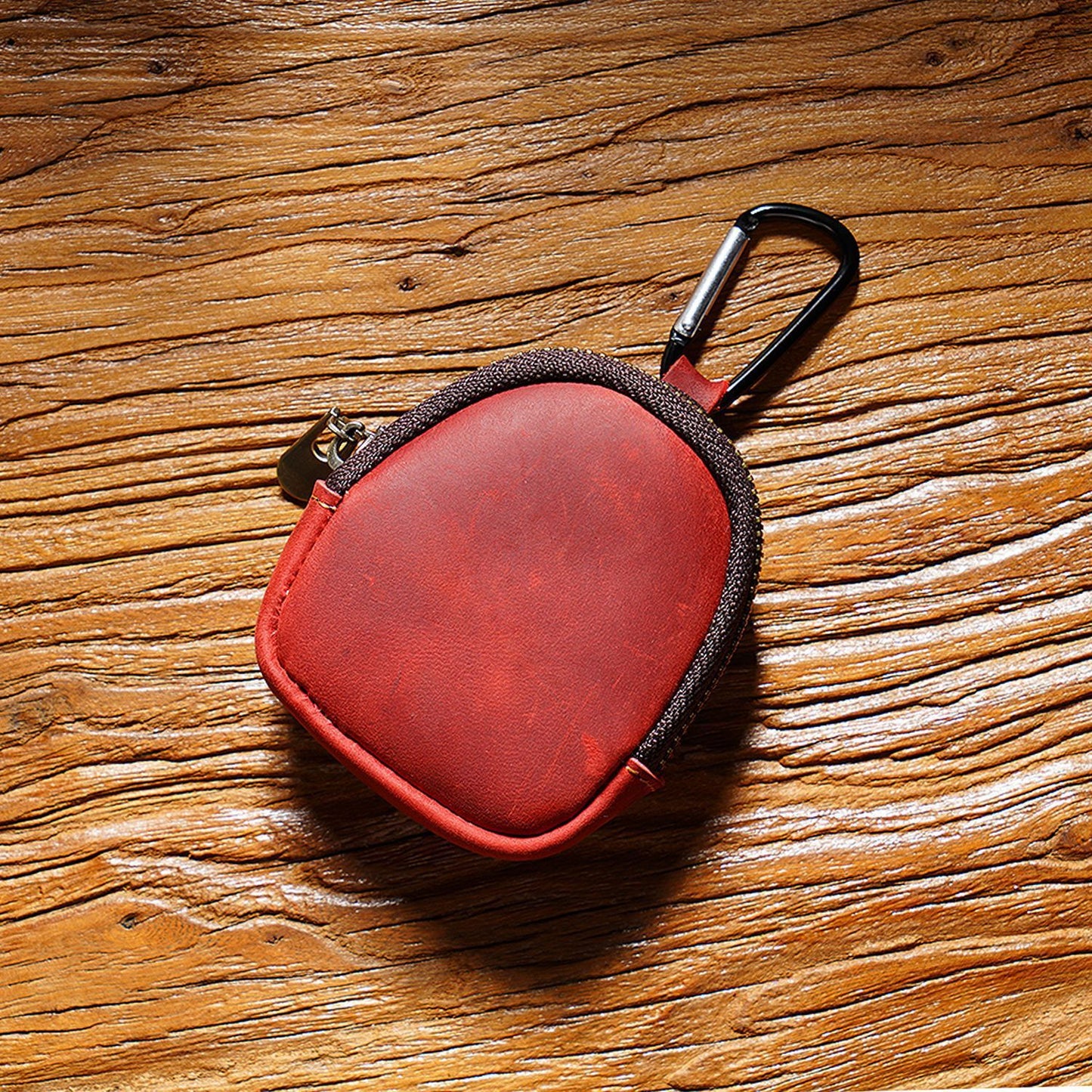 Cowhide Small Wallet Zipper Shell