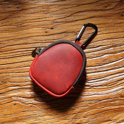 Cowhide Small Wallet Zipper Shell